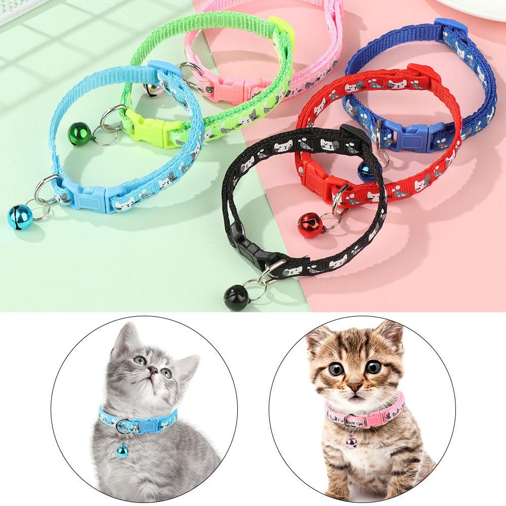 New With Bell Adjustable Breakaway Quick Release Kitten Safety Cat Collar