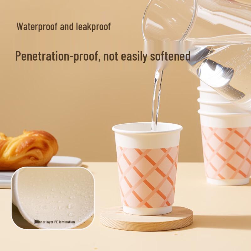 Deli LL235 250ml Double-Layer Paper Cups