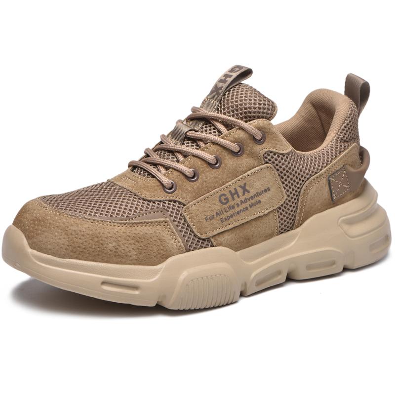 

Work Safety Shoes Steel Toe Anti-puncture Indestructible Men Boots Kevlar Insole Anti-smash Work Sneakers Protective Shoes 36