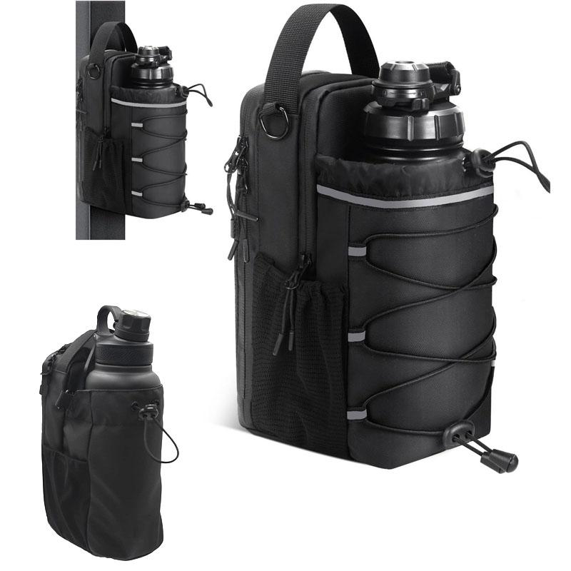 Magnetic Kettle Bag for Fitness Gym Phone Key Storage Bag Sleeve Pouch with Shoulder Strap Portable Gym Bottle Pouch