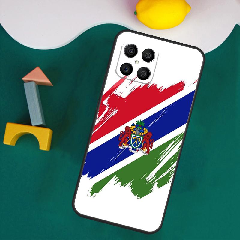 Gambia Flag Case For Honor Magic 7 Pro 5 6 Lite Honor 200 Pro 50 70 90 X9a X8a X8 X9 X8b X9b X9c Cover