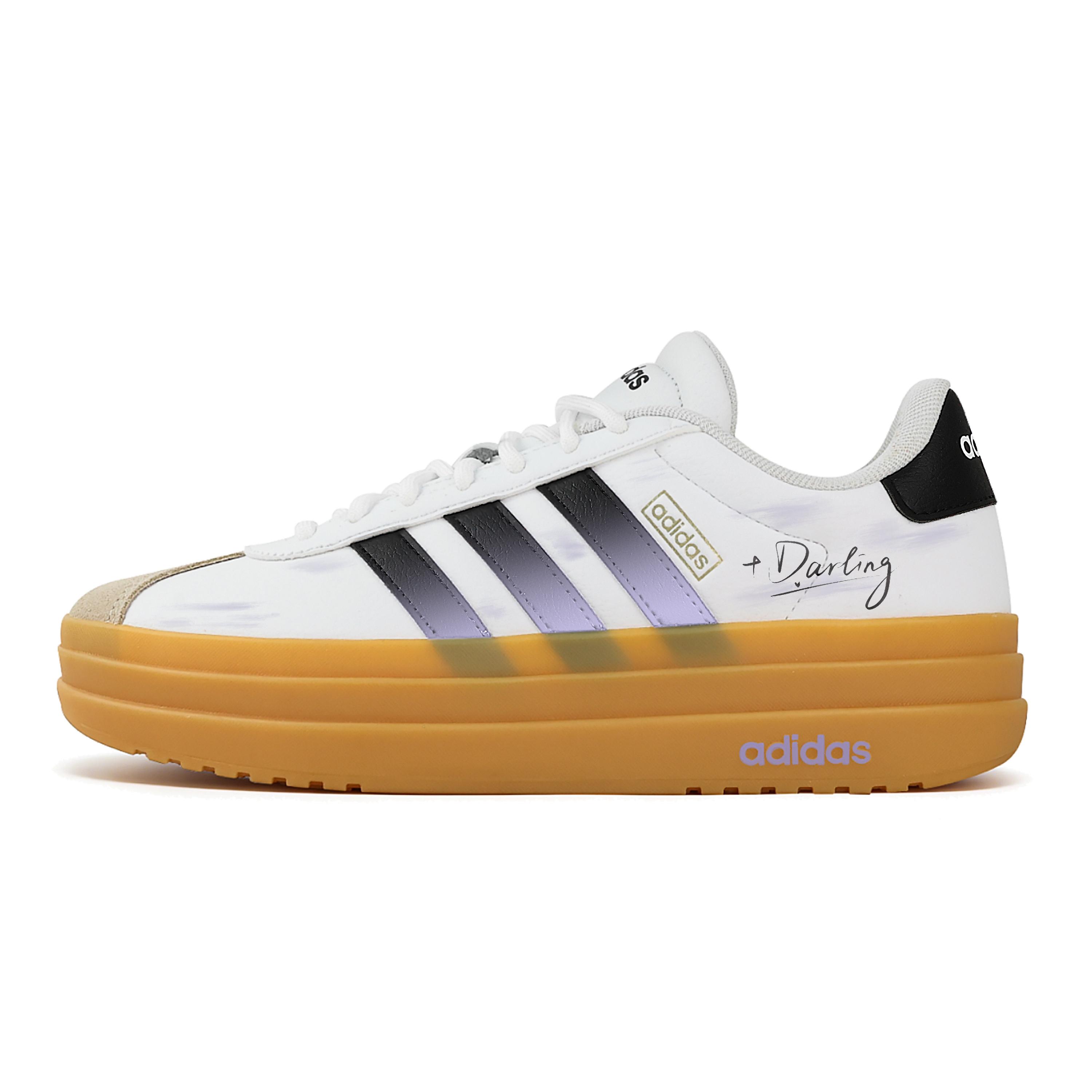 

Adidas VL Court Bold Sweetheart Abrasion Resistant Slip Resistant Low top Skateboard Shoes Women s White IH3083(Team529-) 38