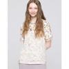 Women Flower Lace Contrast Blouse Zbl6262221
