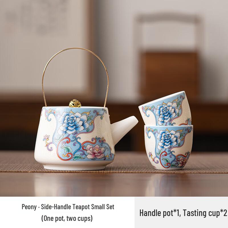 

Chaxun Handmade Cloisonne Enamel Ceramic Tea Set