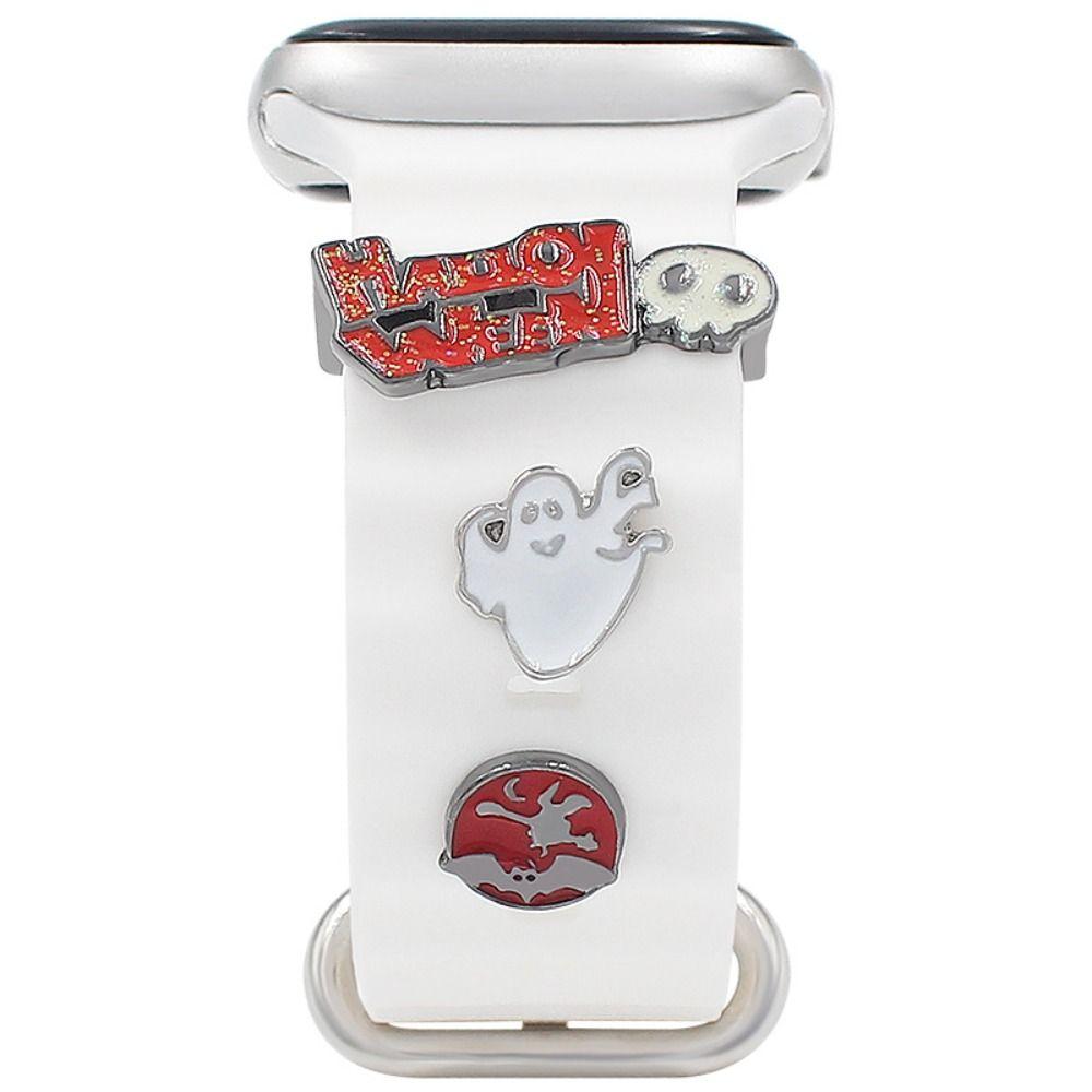 

Металевий ремінець для годинника Орнамент Діамант Наручний ремінь Підвіски Декоративне кільце для ремінця iWatch Аксесуари D