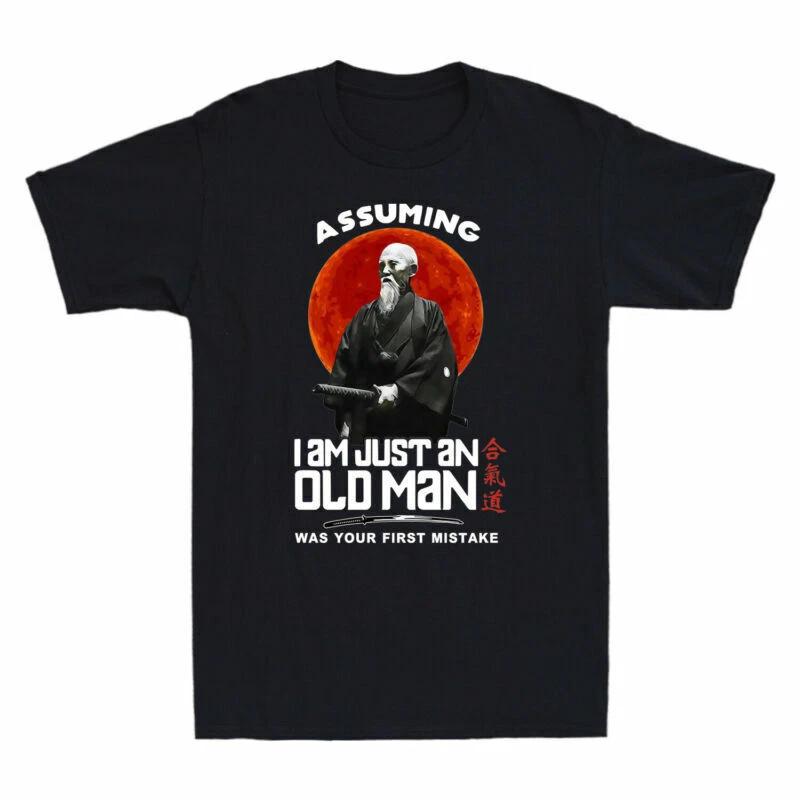 Samurai Assuming I Am Just An Old Man Was Your First Mistake Retro Men s T-Shirt M
