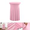 Height Stretch Round Tablecloth Commercial Conference Cocktail Bar Table Cover Hotel Wedding Party Skirt Elastic Table Cloth