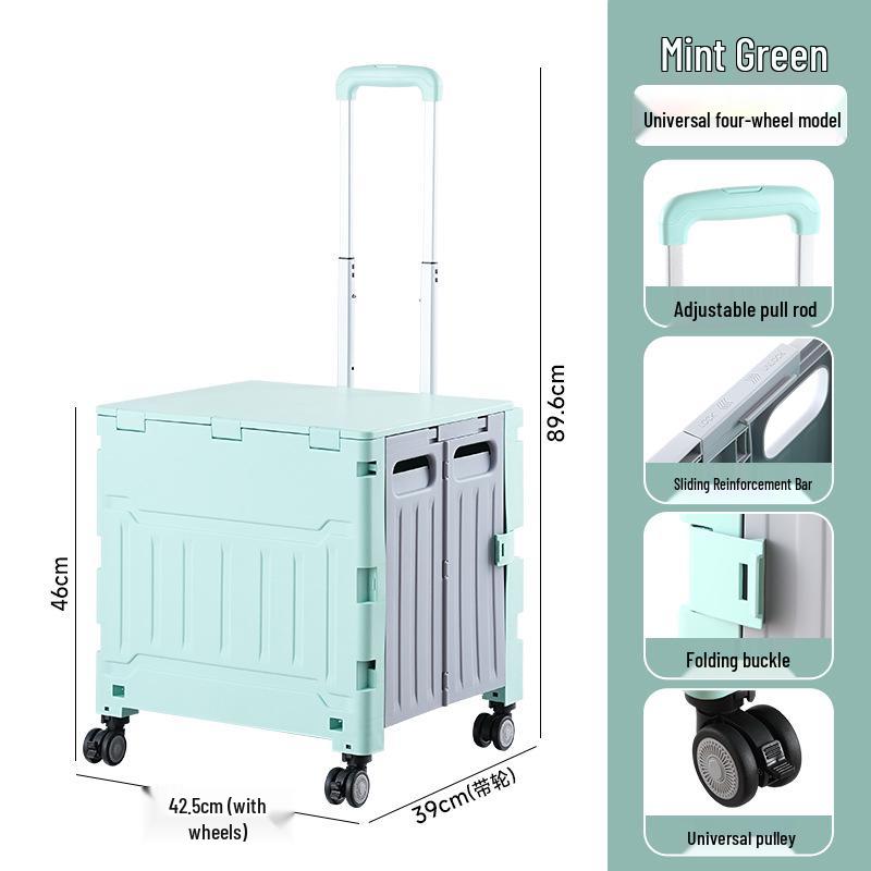 Portable Foldable Camping Trailer & Shopping Cart