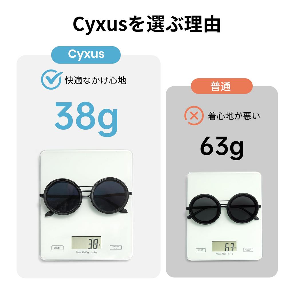 Cyxus Adjustable Sunglasses with Polarized Round Variable ND 9 Adjustable UV Stylish Design Lenses, Filter, Levels, Protection, (P1299)