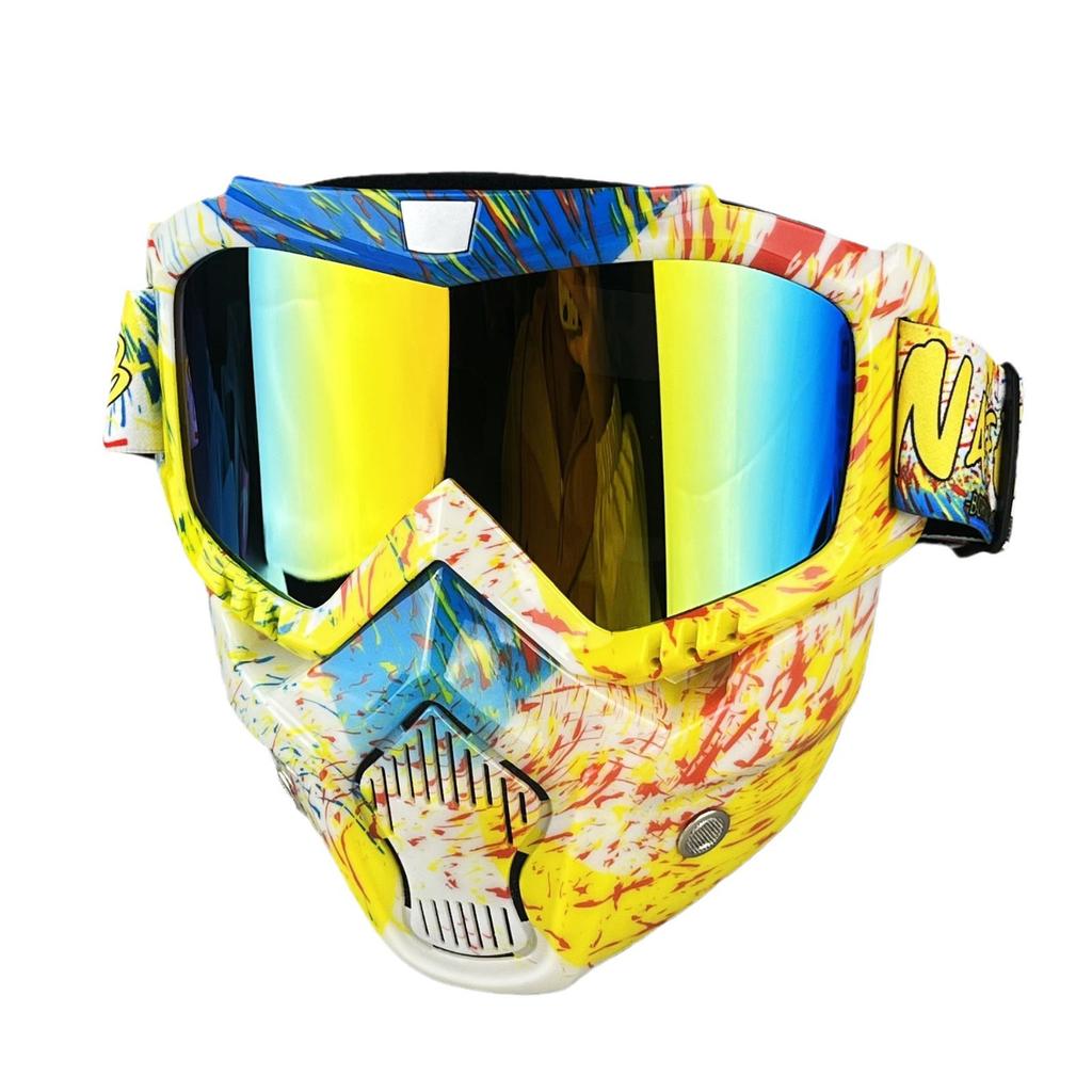 Brille Maske Radfahren Skimaske Blendschutz Anti-UV Outdoor-Brille Winddicht Multifunktion