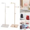 Metal Bag Display Stand, Adjustable Bag Display Rack Handbag Display Stand with