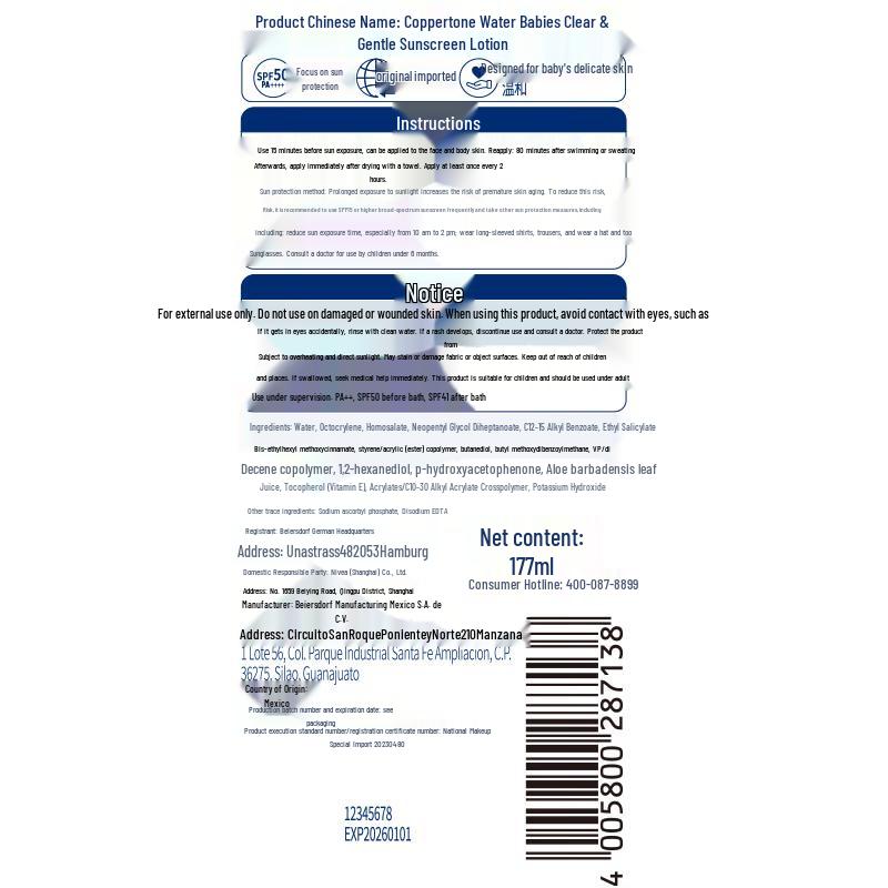 Coppertone Lozione Solare Trasparente e Leggera SPF50 PA++++