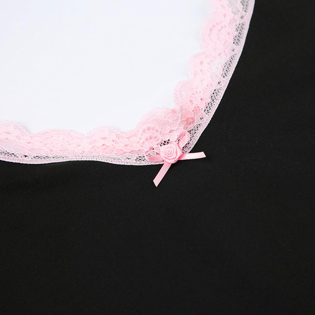 Women's Lace Trim Bodysuit Casual Sleeveless Spaghetti Strap Leotard Tops High Cut Playsuit