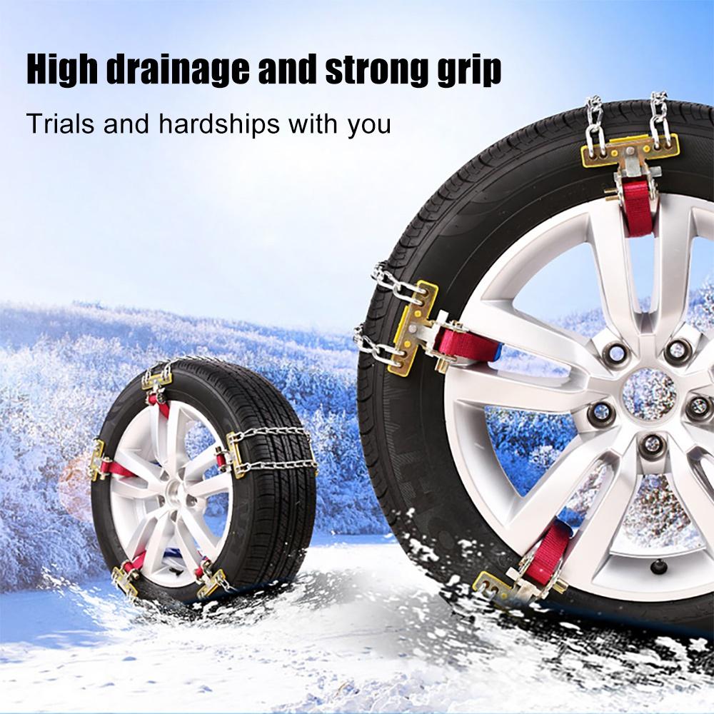 Universal Steel Truck Car Wheels Tyre Tire Snow Ice Chains Belt Winter Anti-skid Vehicles SUV Wheel Chain Mud Road Safety