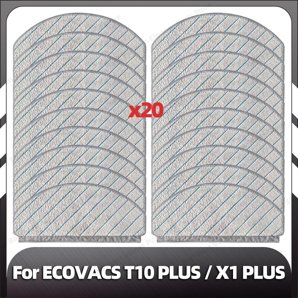 Compatible for ECOVACS T10 PLUS / X1 PLUS Replacement Side Brush HEPA Filter Mop Pad Dust Bag Spare Parts Accessories
