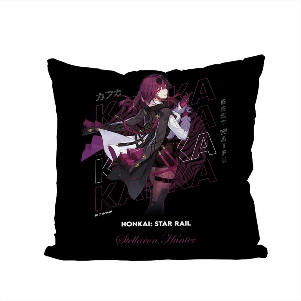 Honkai Star Rail Pillow Case For Car Sofa Decorative Home Doublesided Print Plush Square Throw Pillow Cushion Cover