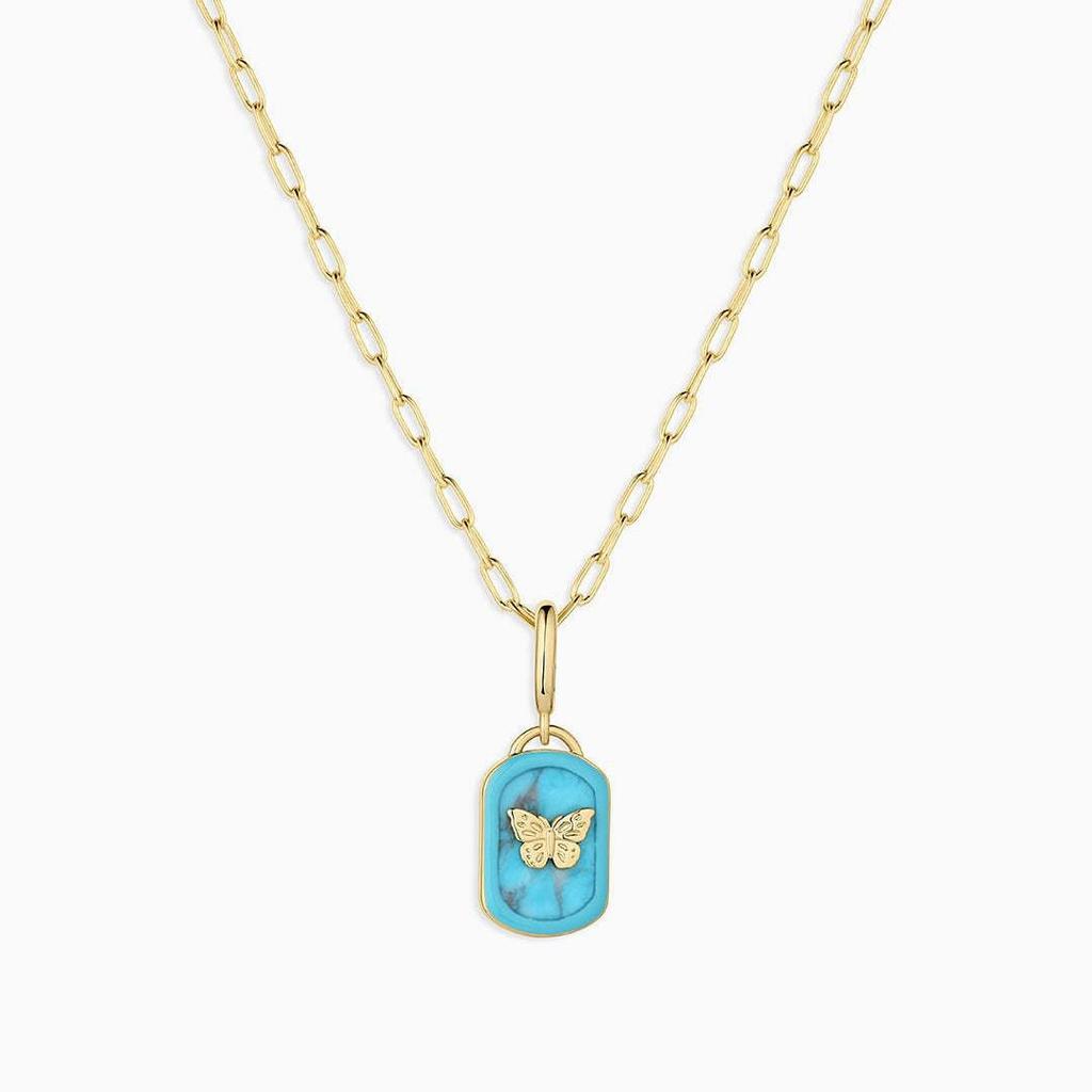 Colorful Drip Oil Butterfly Flower Heart Necklace - European & American Fashion Style