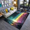 Magical Rainbow Glowing Waterfall Carpet Yoga Living Room Room Decor Children's Crawling Mat Doormat Area Rug Games Mat