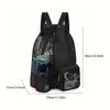 Mesh Drawstring Backpack with Wet Bag for Swimming, Beach, Gym & Workout Equipment