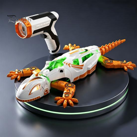 Children Climbing Gecko Toy Remote Control Toy, Red Light Tracking RC Sensing Crawling Lizard Robot, Walls & Ceilings Simulation Chameleon