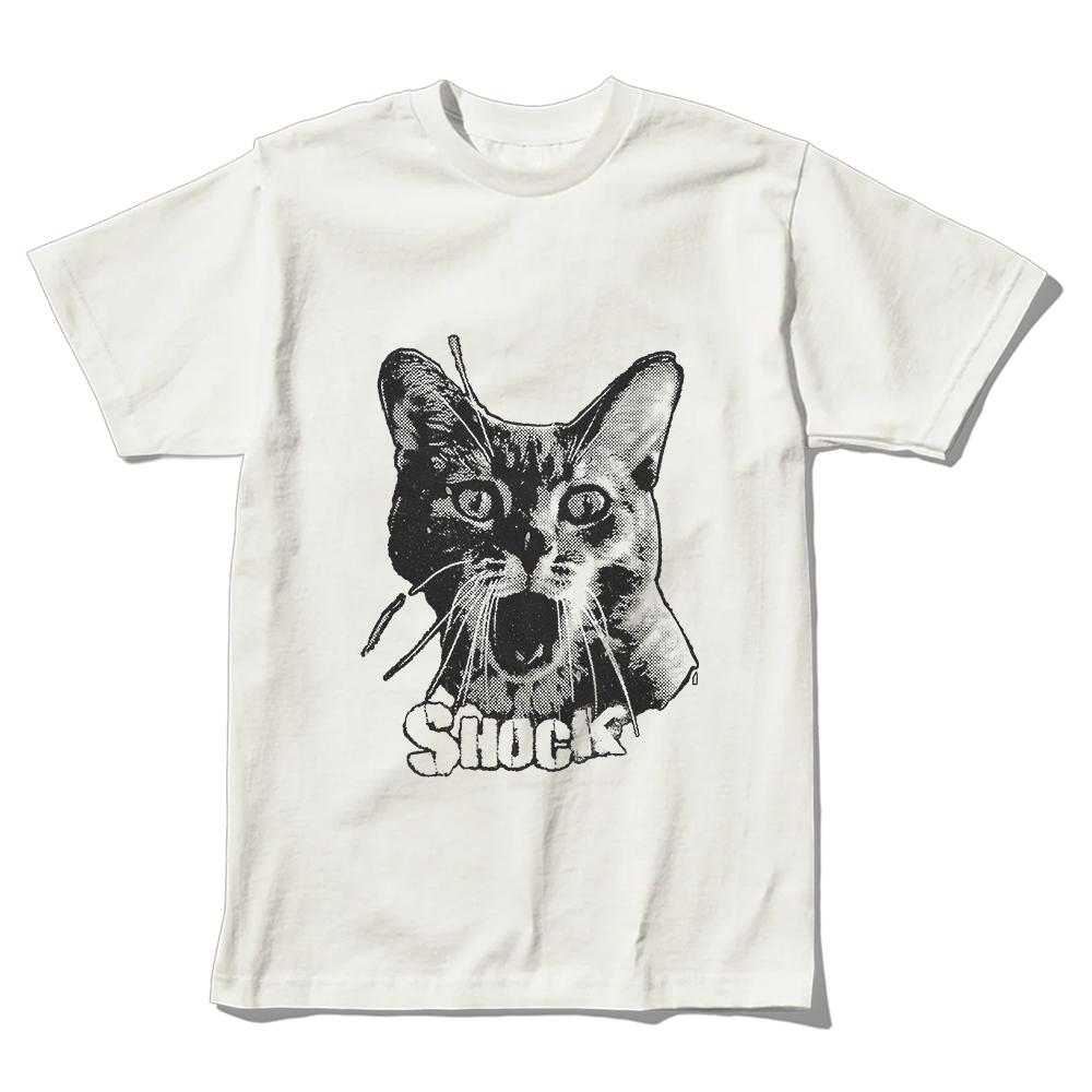 

Coolmind U0115-T2 100% Cotton Funny Cat Print Men T Shirt Cool Exclusive Cat Graphic Men Tshirt Big Size Unisex Tee Shirt S