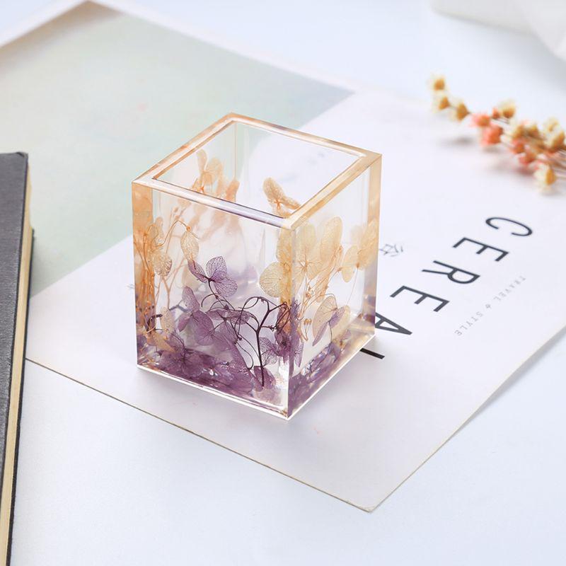 Water Cup Silicone Mold Crystal Epoxy Resin Casting Mold Pen Brush Holder Mold