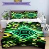 3pcs Duvet Cover Set (1*Duvet Cover + 2*Pillowcase, Without Core), Borussia Monchengladbach Print Bedding Set, Bedroom Decor, All‑Season, Birthday Gif