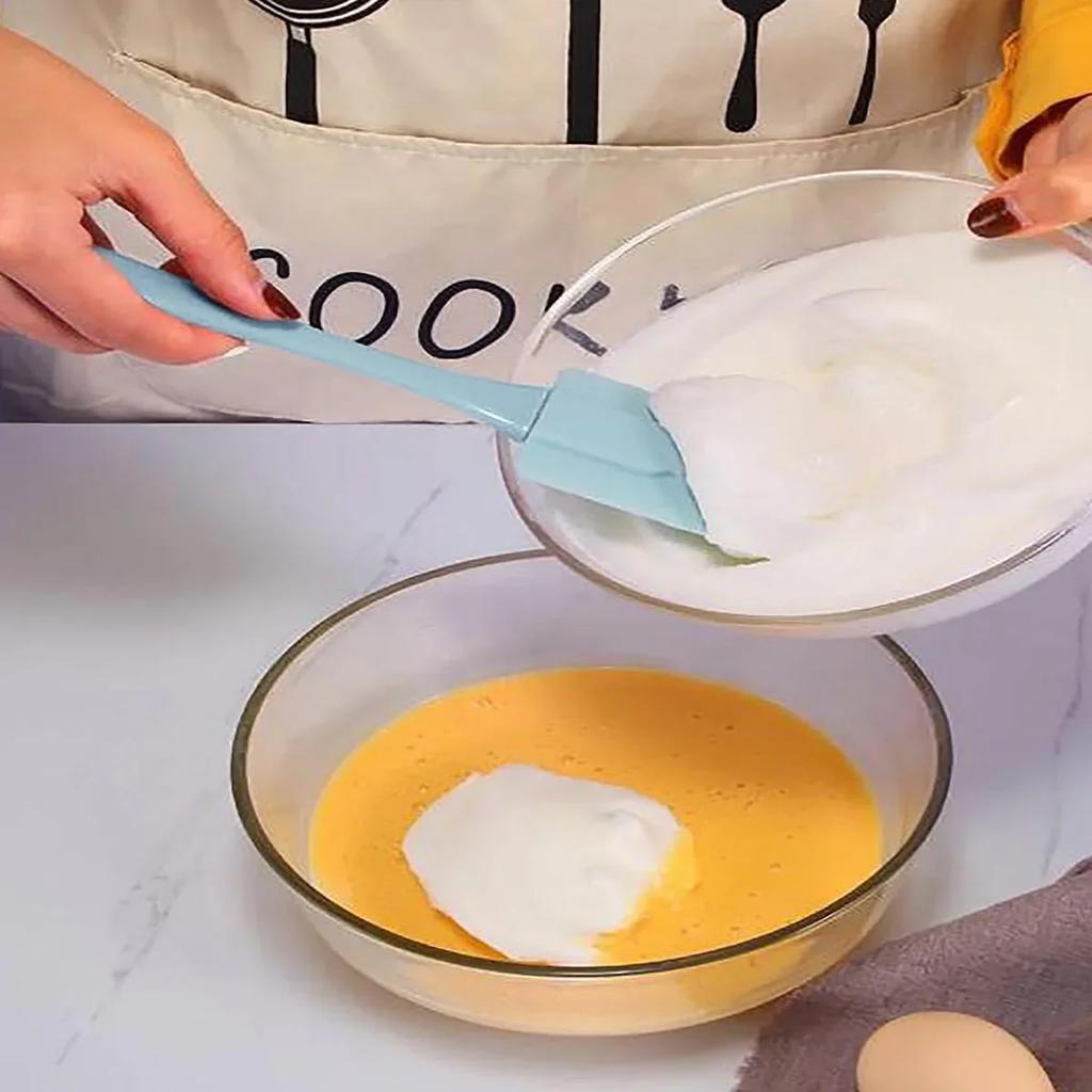 3 st/Set-Silikon Bakverktygsset Non-Stick Gräddskrapa Bröd/Kaka Smörspatel Visp Oljeborste Köksbakverktyg