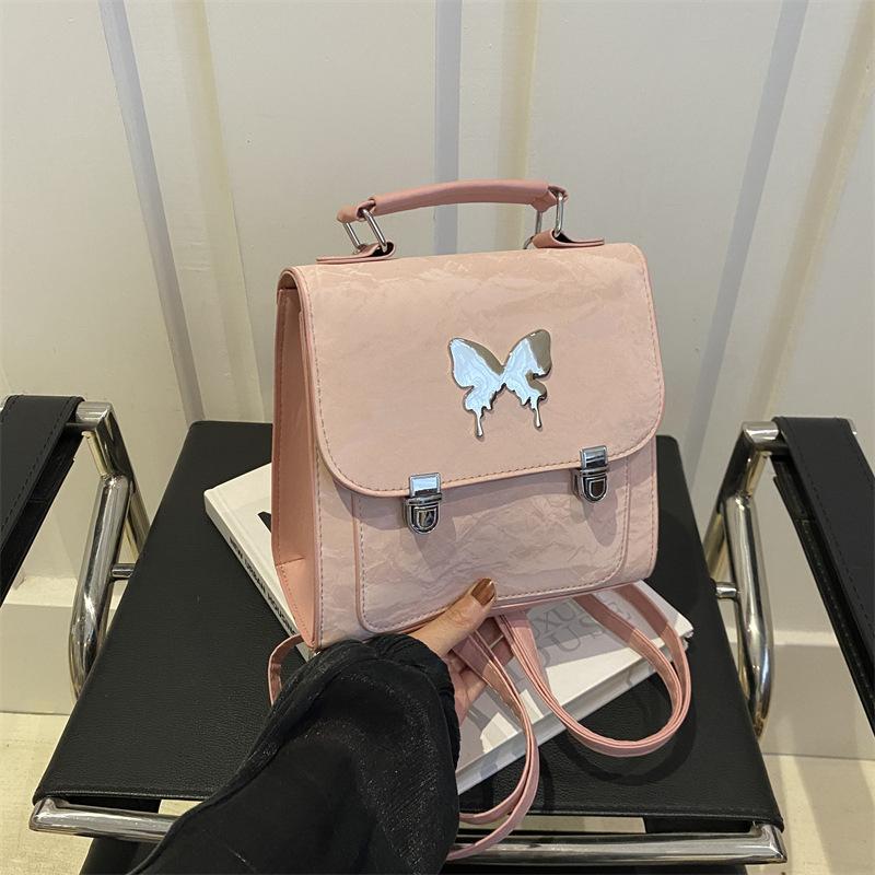 Mode Ins Wind Schmetterling Schulter kleine Tasche Damen 2025 neu Frühling und Sommer Mode Mini Rucksack Reisetasche