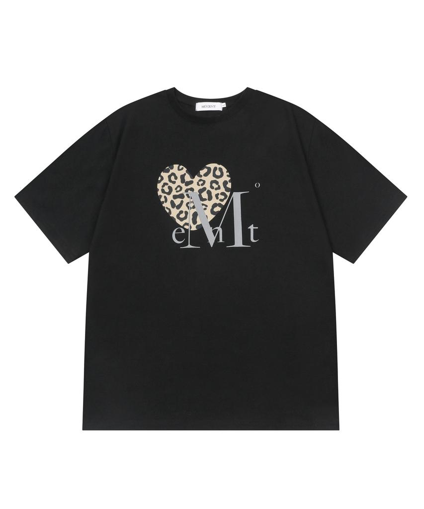 MUCENT Sierra Leopard Heart Short Sleeve Tee Unisex (8 Colors)