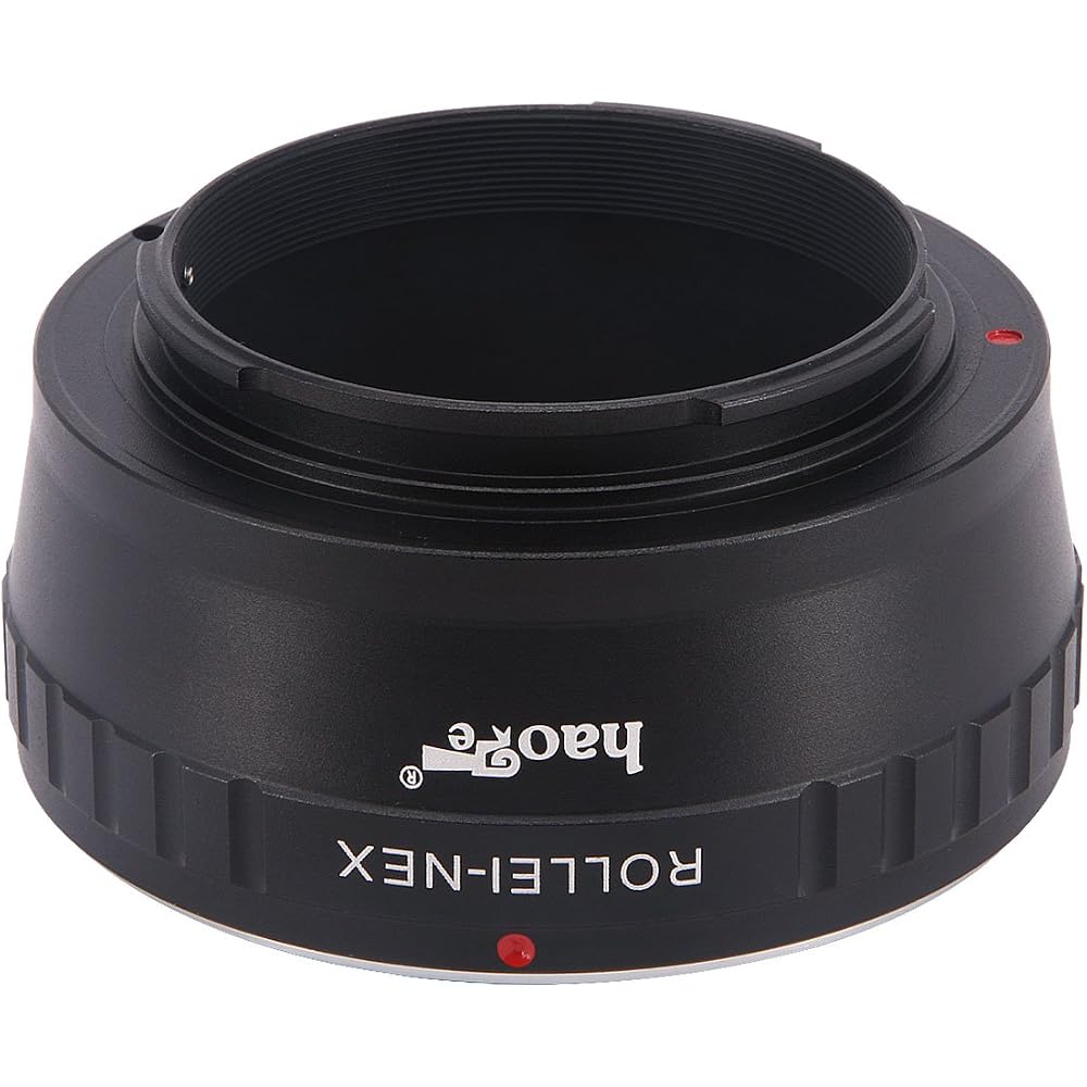 Haoge Manual Lens Mount Adapter for Rollei 35 SL35 QBM Quick Bayonet Mount Lenses - Applicable To Sony E NEX Cameras A3000 A3500 A5000 A5100 A6000 A64