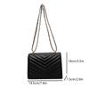 Damen Ein Schulter Mode Retro Kleine Quadratische Tasche Umhängetasche Minimalistischer Stil Damen Kettentasche Geeignet für Reisen-zmt