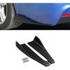 Pair of Car Rear Bumper Lip Diffuser Splitter, Universal Side Skirt Spoiler,Wrap Angle Protector,Bumper Lip Body Kit (Black)