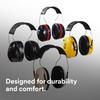 3M PELTOR H6A/V Low Profile Headband Earmuffs Hearing Protection Noise Reduction NRR 21dB Safety Ear Muffs