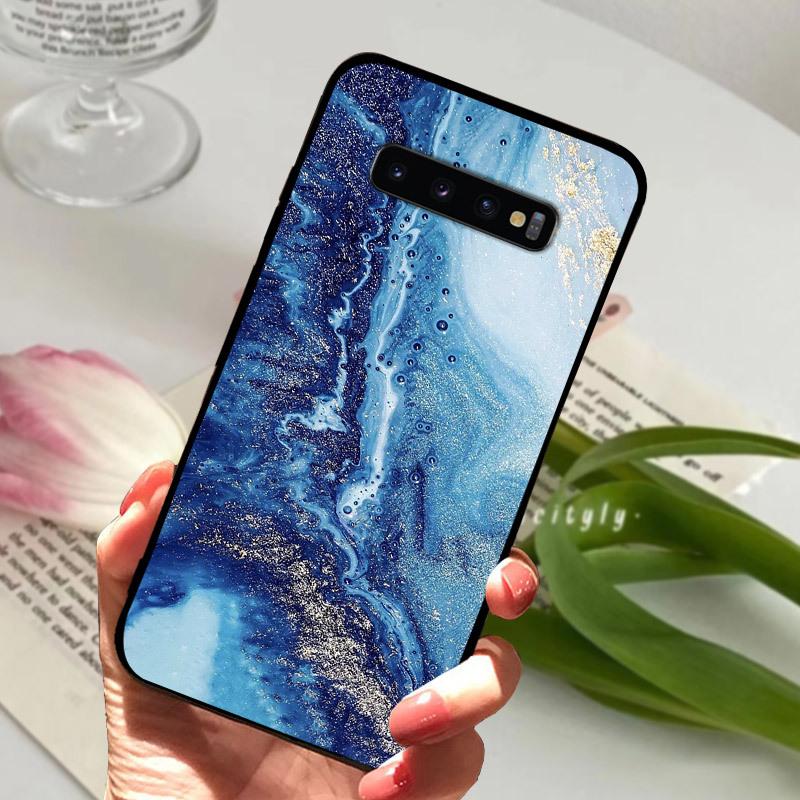 Case For Samsung S10 S10+ S10E Silicone Etui Fashion Painted Soft TPU Coque For Samsung Galaxy S10 S 10 Plus S10E Phone Cover