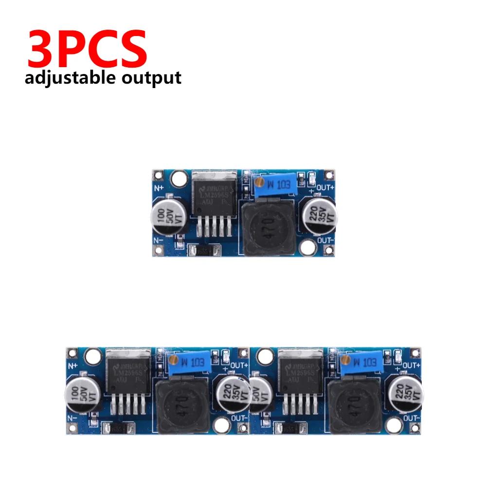 2-8PCS LM2596 Step-down Power Supply Module 3A 3.2V-46V DC To DC Voltage Regulator Module Buck Converter Power Supply Modules