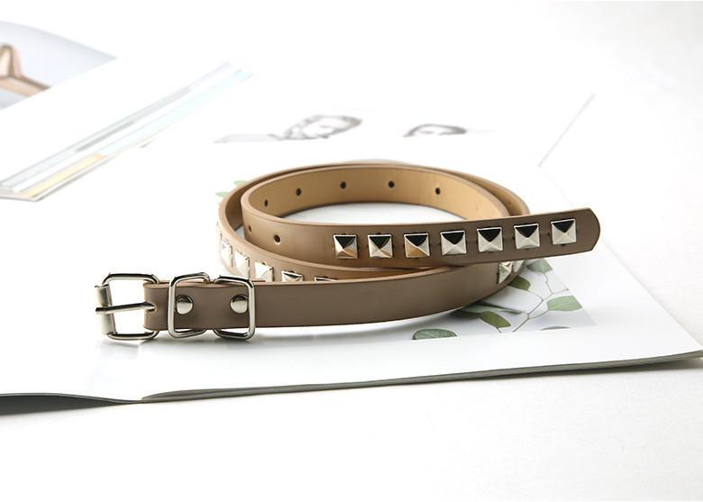 Retro Stylish Rivet Waist Belt Women s Fashion Accessory For Coats And Sweaters абрикосовый