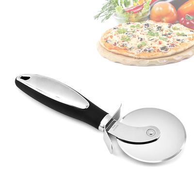 Pizzaschneider-Rad aus Edelstahl für die Küche mit rutschfestem Griff