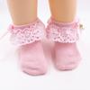 Baby Girl Princess Lace Ruffle Socks Retro Frilly Pearl Bow Socks Sweet Kids Cotton Short Socks MYY