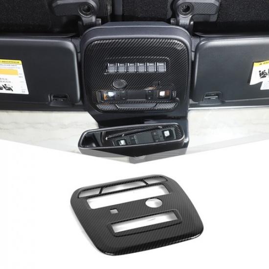 Interior Front Reading Light Lamp Cover Trim for Ford Bronco + Carbon Fiber