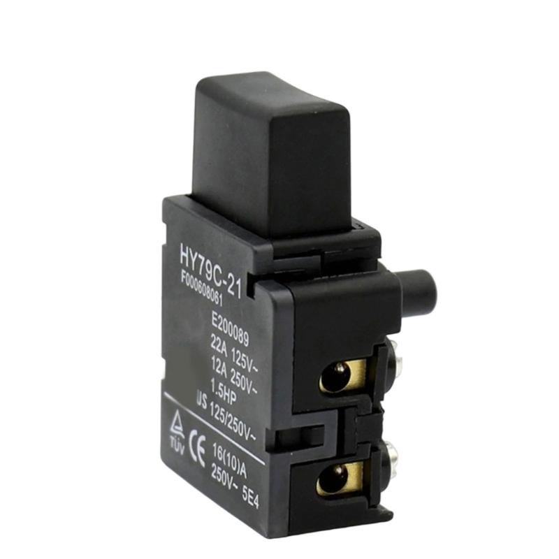 

Sturdy HY79C Push Button Switches 2 Pins ON OFF 125V 16A or 250V 12A Portable Accessory for Home and Industrial Use 1