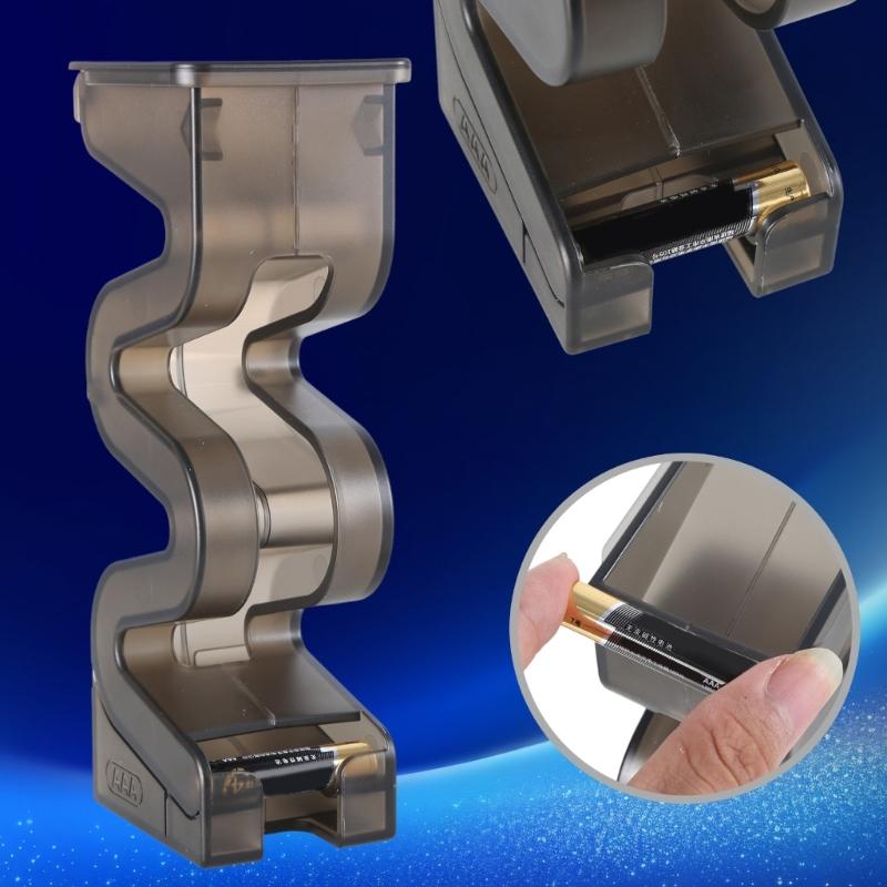 Small AA/7 Battery Storage Rack With Builts In Tester, Essential For Frequent Battery User Power Assessments