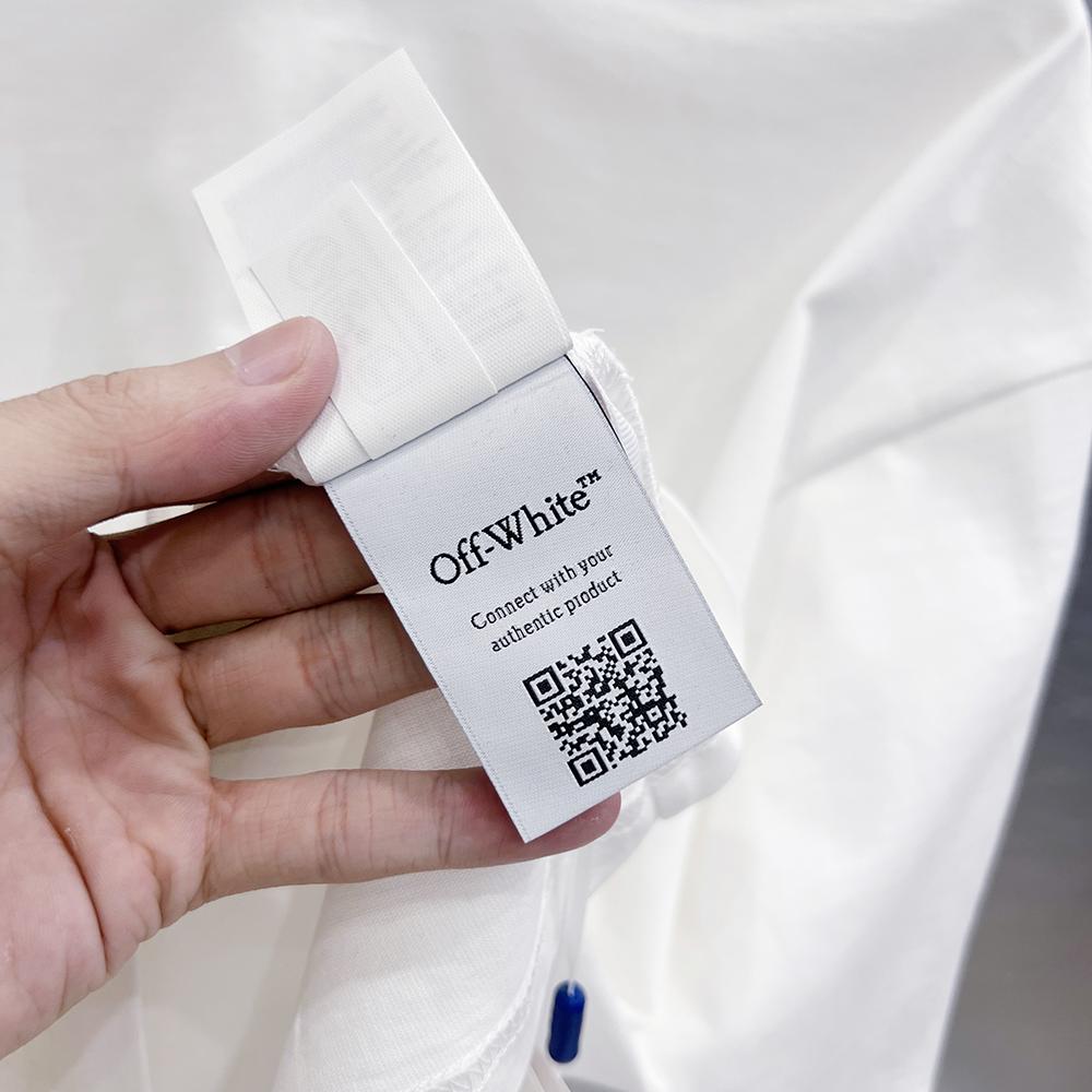 9299 Off-White Summer Men's and Women's Pure Cotton Print Oversized T-shirt Street Wear