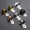 No-Drill Stainless Steel and Wood Magnetic Door Stopper Anti-Collision Floor Mount