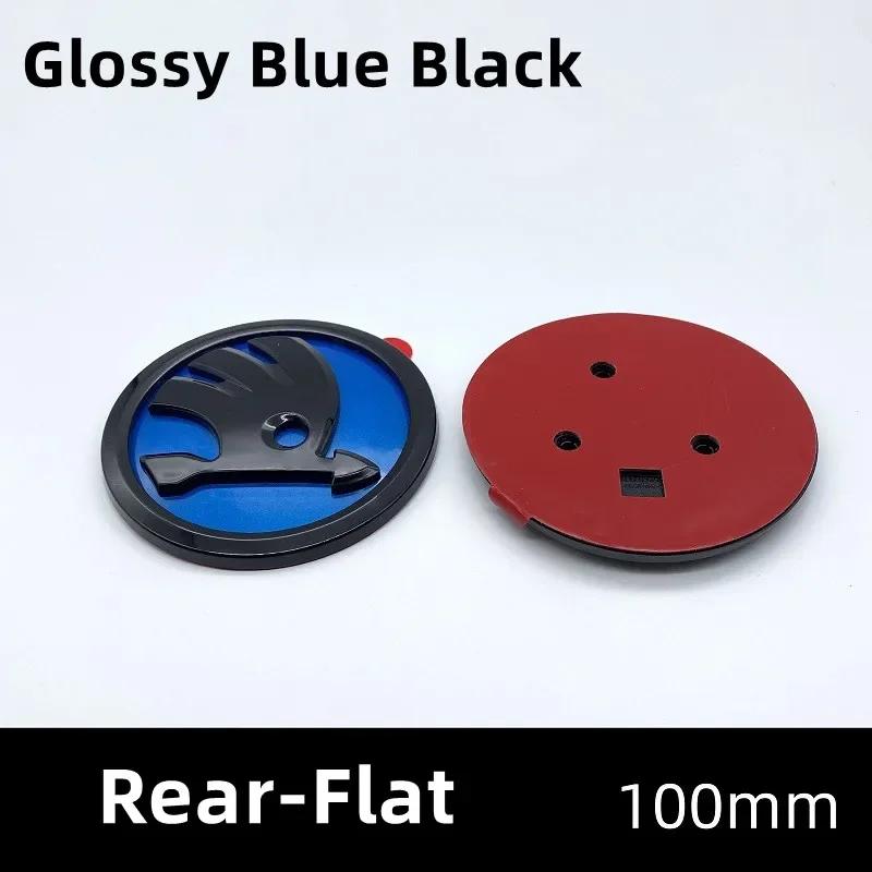 2025 Neu 100mm ABS Auto Frontemblem Heckklappenabzeichen Aufkleber für Skoda Fabia 1 2 A7 Octavia RS Superb Rapid Yeti Karoq Auto Zubehör