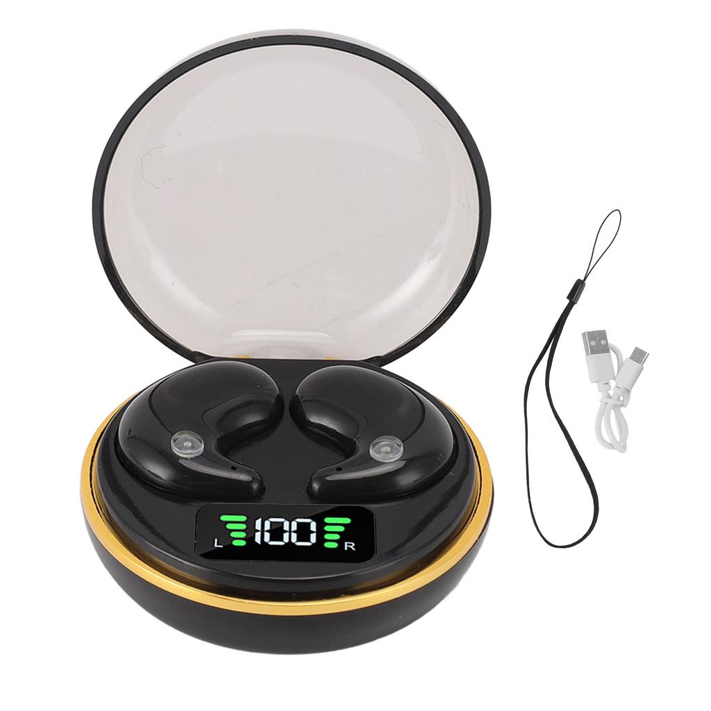 Bluetooth Earbuds with Digital Display Charging Case Stereo Wireless Earphones for Sleep Work Music