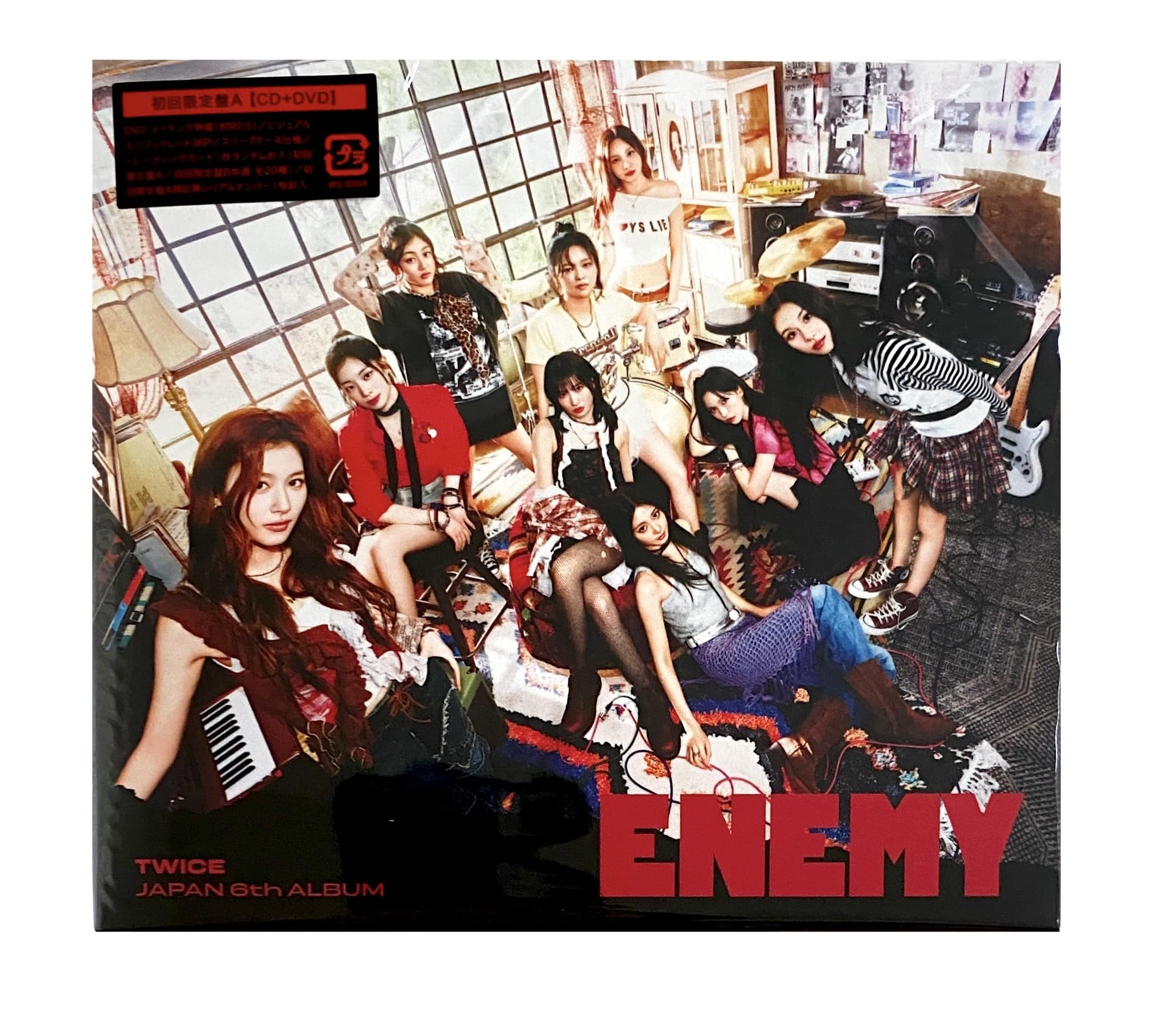 

Бонус ENEMY Лимитированное издание TWICE 1 прозрачная коллекционная карточка из 9 типов случайным образом [Внешний вложенный] (Первая буква А) (CD+DVD) - (Включает в себя (1 Распределенный))