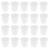 50Pcs Plant Nursery Pots Plastic Clear Orchid Pots Small Plastic Plant Containers Suitable for Succulent Plants Gardening