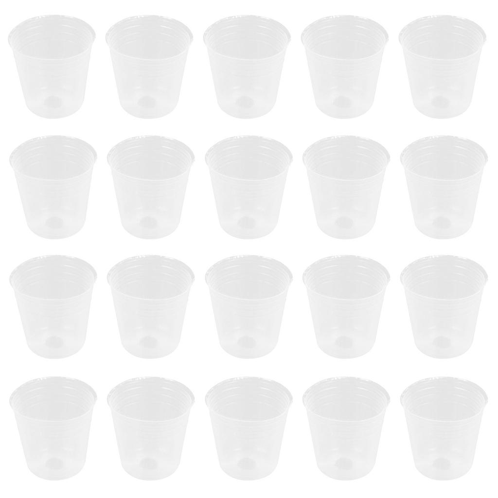 50Pcs Plant Nursery Pots Plastic Clear Orchid Pots Small Plastic Plant Containers Suitable for Succulent Plants Gardening