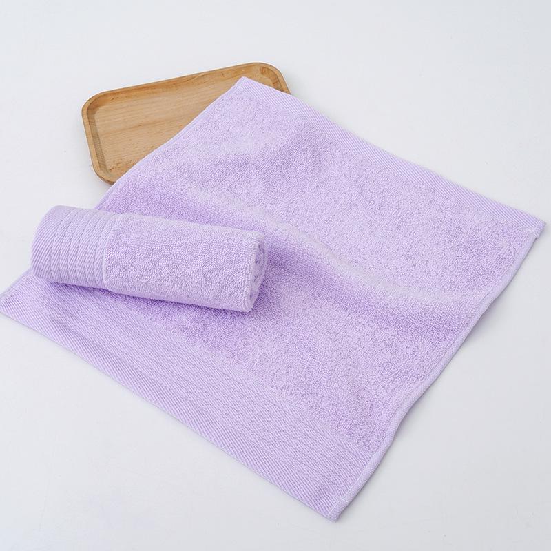 Solid Color Soft Cotton Baby Towel - 35x35 Cm, Absorbent for Face Wash & Saliva, Ideal for Children